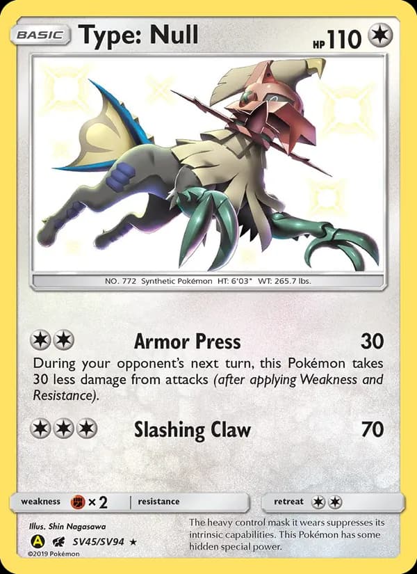 Type: Null — Hidden Fates Shiny Vault, Shiny rare