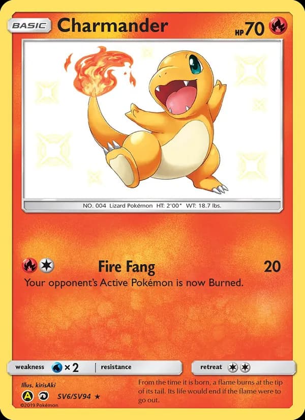 Charmander — Hidden Fates Shiny Vault, Shiny rare