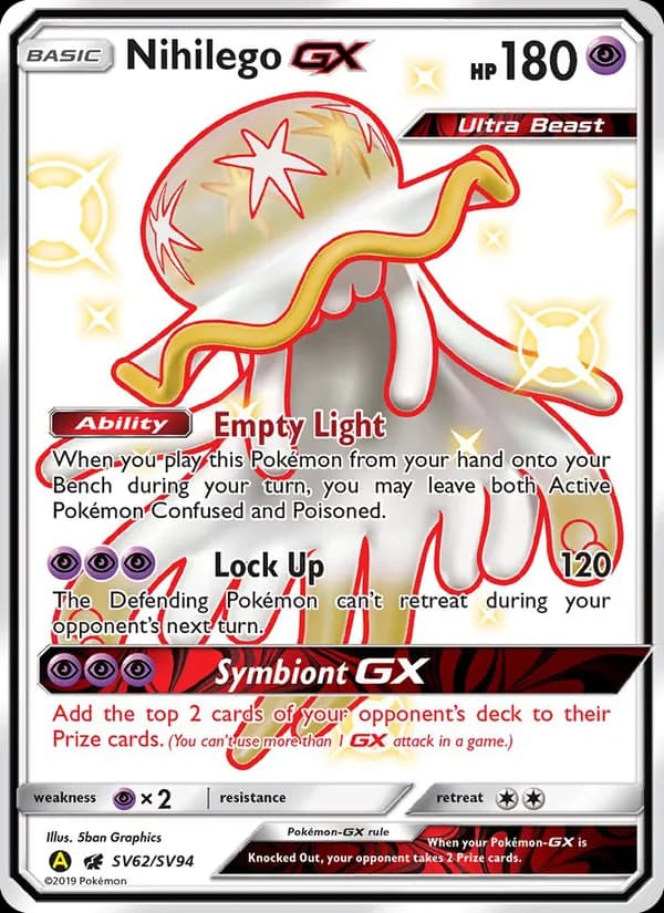 Nihilego-GX — Hidden Fates Shiny Vault, Shiny rare
