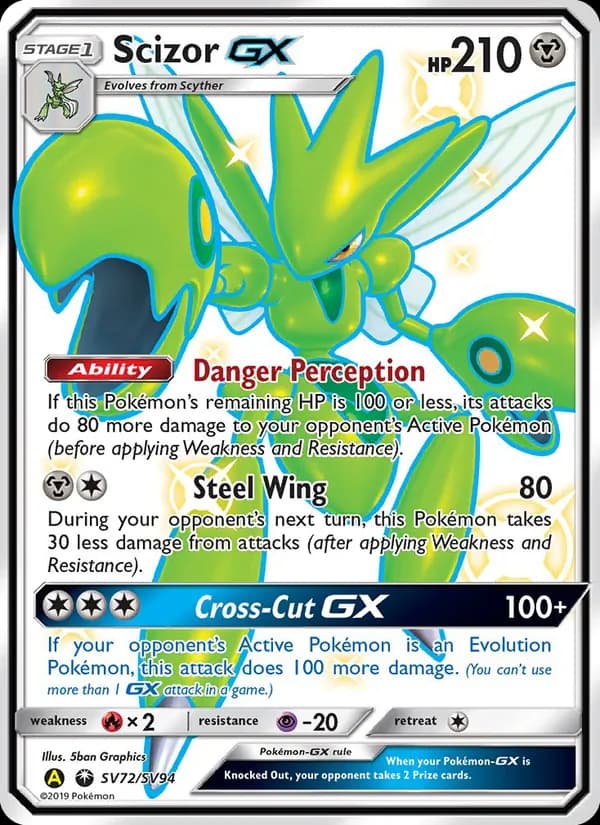 Scizor-GX — Hidden Fates Shiny Vault, Shiny rare