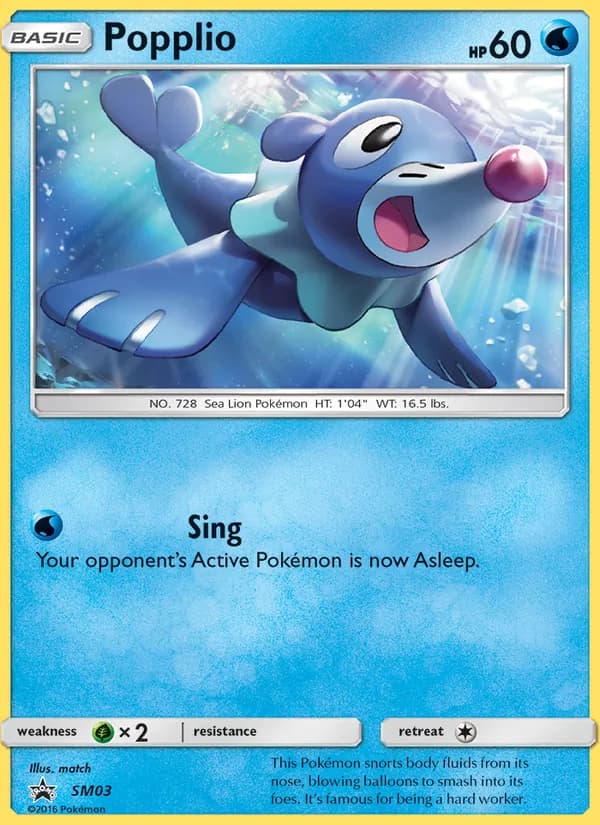 Popplio — SM Black Star Promos, Rare