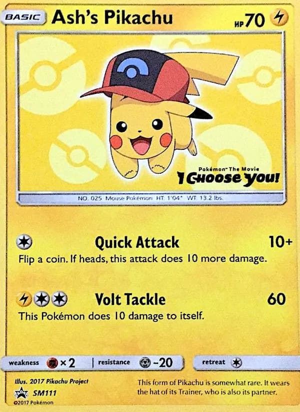 Ash's Pikachu — SM Black Star Promos, Common