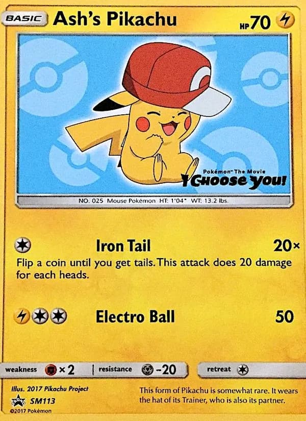 Ash's Pikachu — SM Black Star Promos, Common