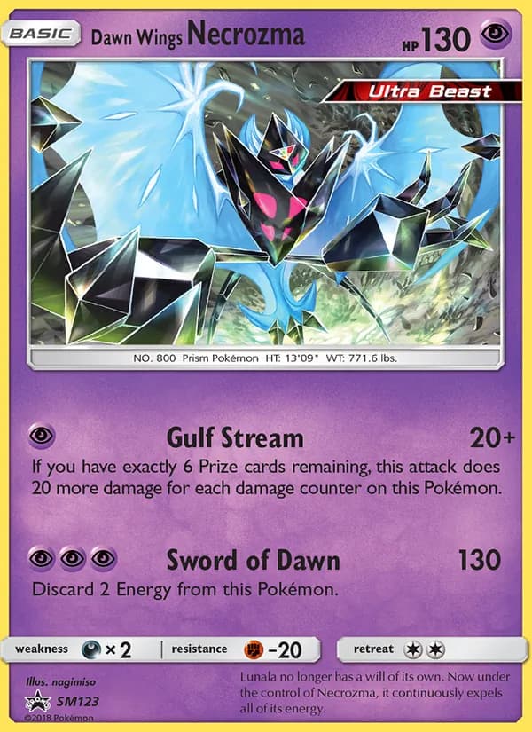 Dawn Wings Necrozma — SM Black Star Promos, Rare