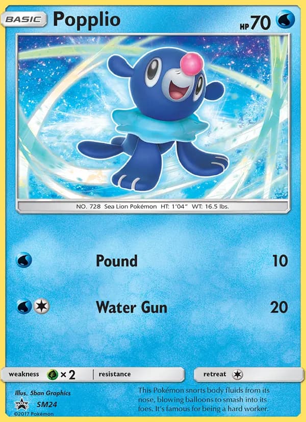 Popplio — SM Black Star Promos, Rare
