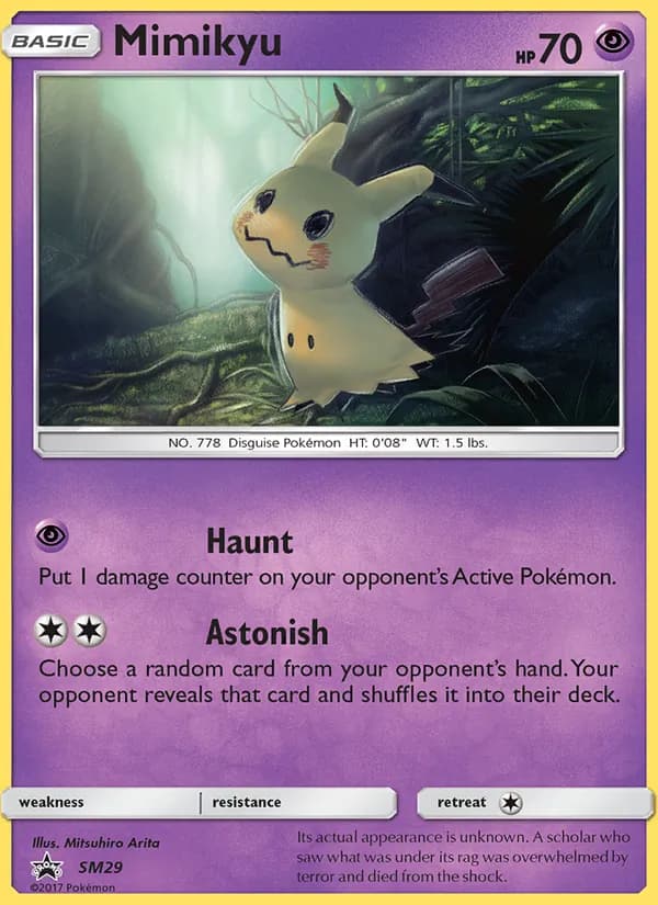Mimikyu — SM Black Star Promos, Rare