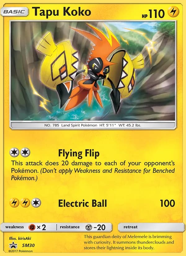 Tapu Koko — SM Black Star Promos, Rare