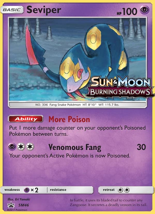 Seviper — SM Black Star Promos, Rare