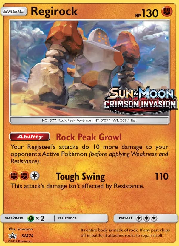 Regirock — SM Black Star Promos, Rare