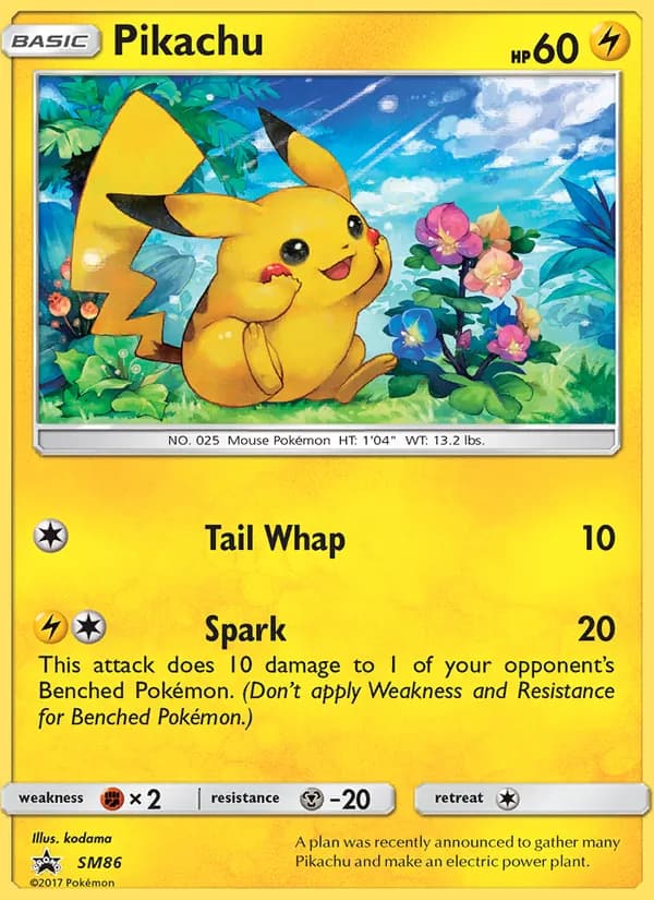 Pikachu — SM Black Star Promos, Rare
