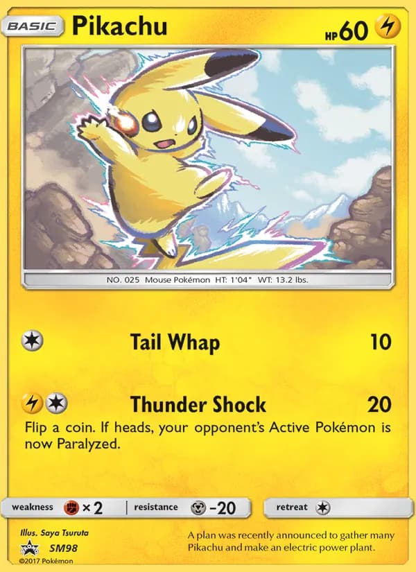 Pikachu — SM Black Star Promos, Rare