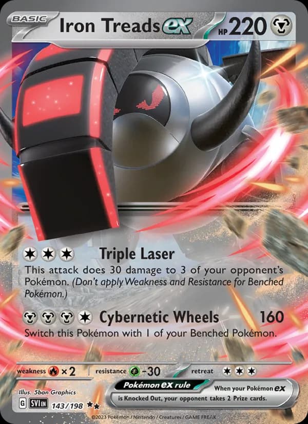 Iron Treads ex — Scarlet & Violet, Double rare