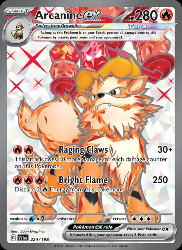 Arcanine ex — Scarlet & Violet, Ultra Rare