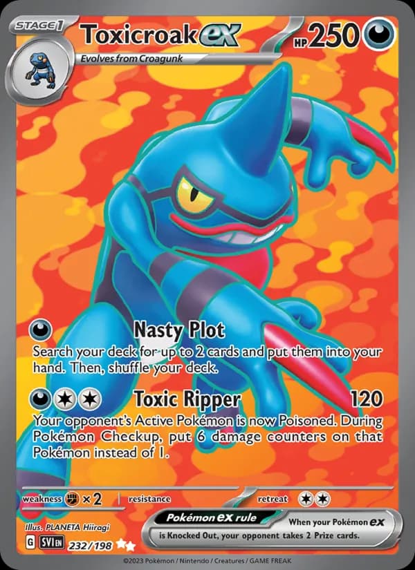Toxicroak ex — Scarlet & Violet, Ultra Rare