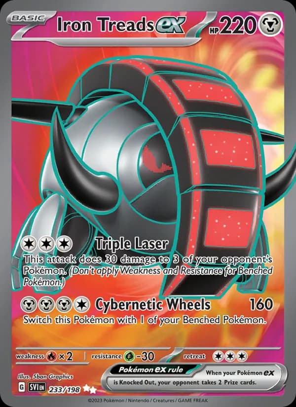 Iron Treads ex — Scarlet & Violet, Ultra Rare
