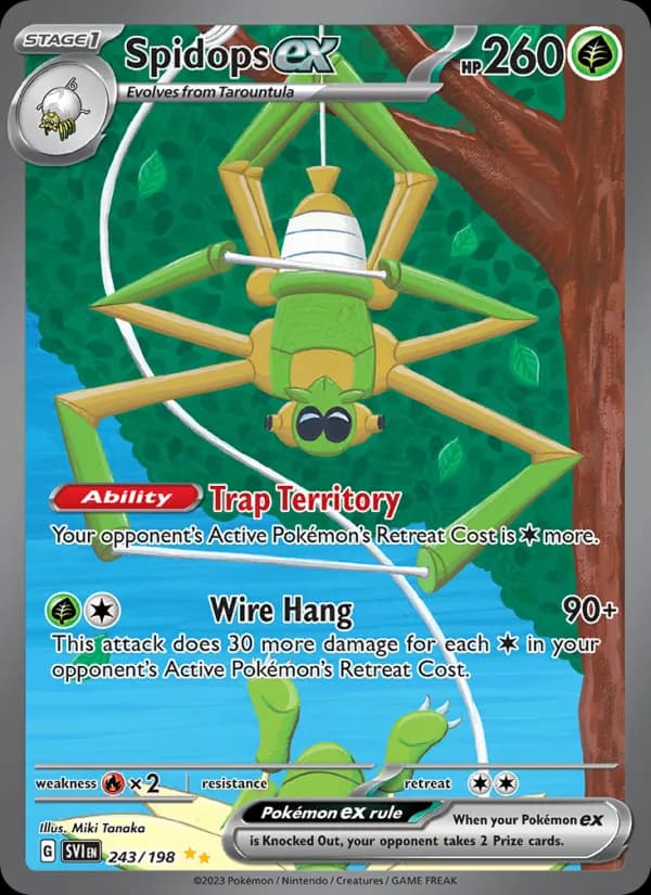 Spidops ex — Scarlet & Violet, Special illustration rare
