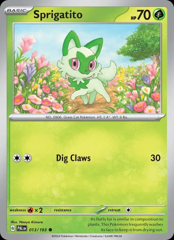 Sprigatito — Paldea Evolved, Common