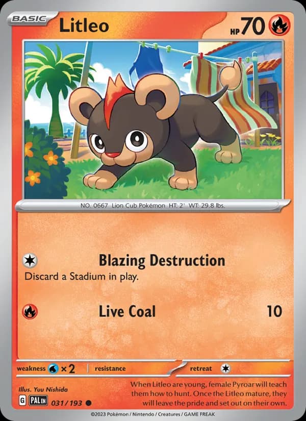 Litleo — Paldea Evolved, Common