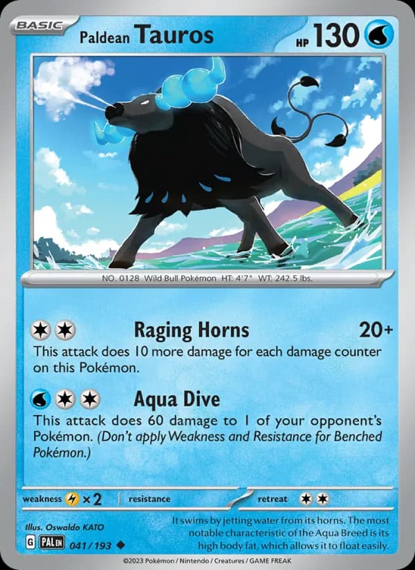Paldean Tauros — Paldea Evolved, Uncommon