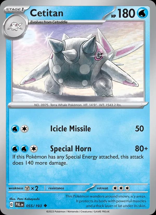 Cetitan — Paldea Evolved, Uncommon