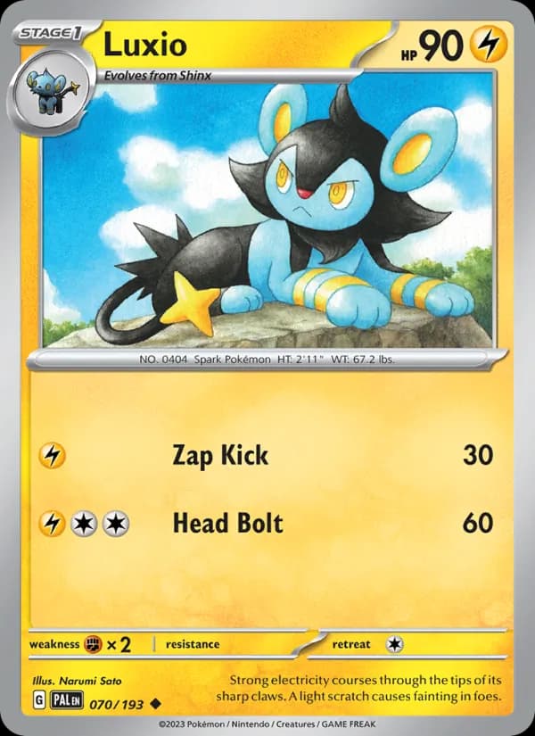 Luxio — Paldea Evolved, Uncommon
