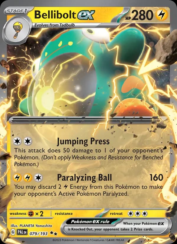 Bellibolt ex — Paldea Evolved, Double rare