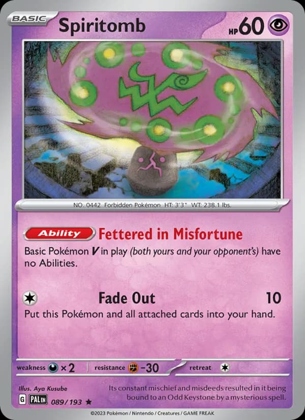 Spiritomb — Paldea Evolved, Rare
