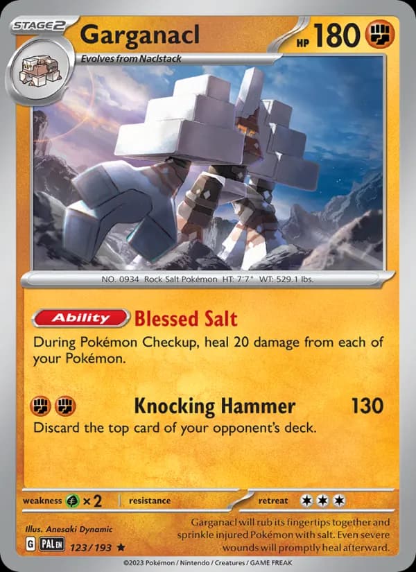 Garganacl — Paldea Evolved, Rare