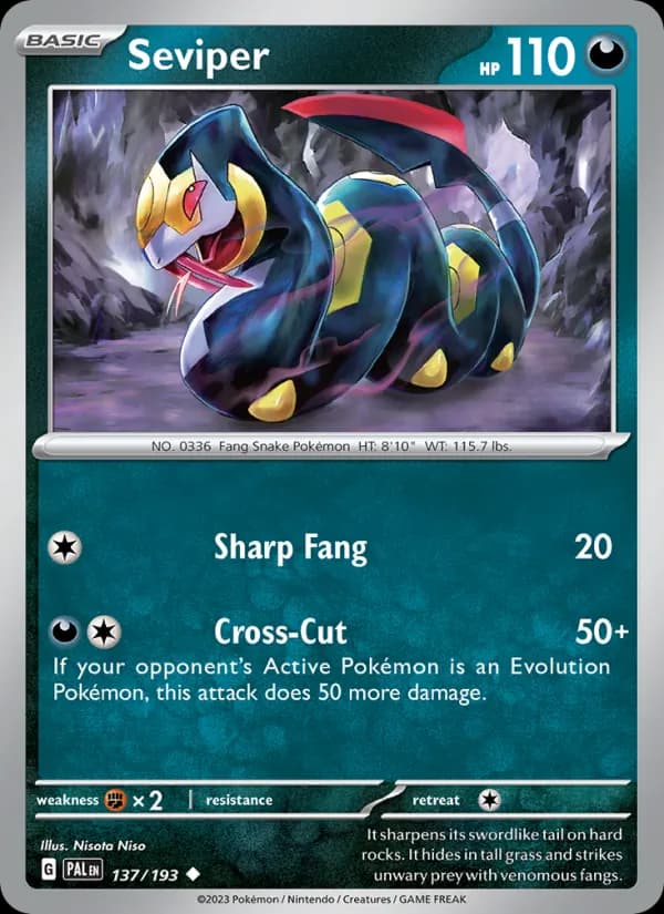 Seviper — Paldea Evolved, Uncommon