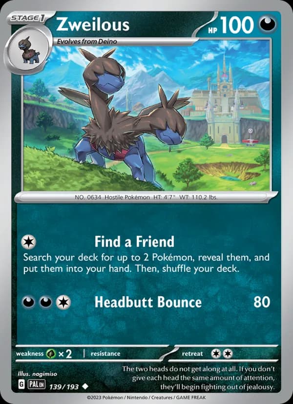 Zweilous — Paldea Evolved, Uncommon