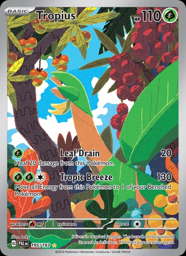 Tropius — Paldea Evolved, Illustration rare