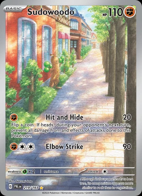 Sudowoodo — Paldea Evolved, Illustration rare