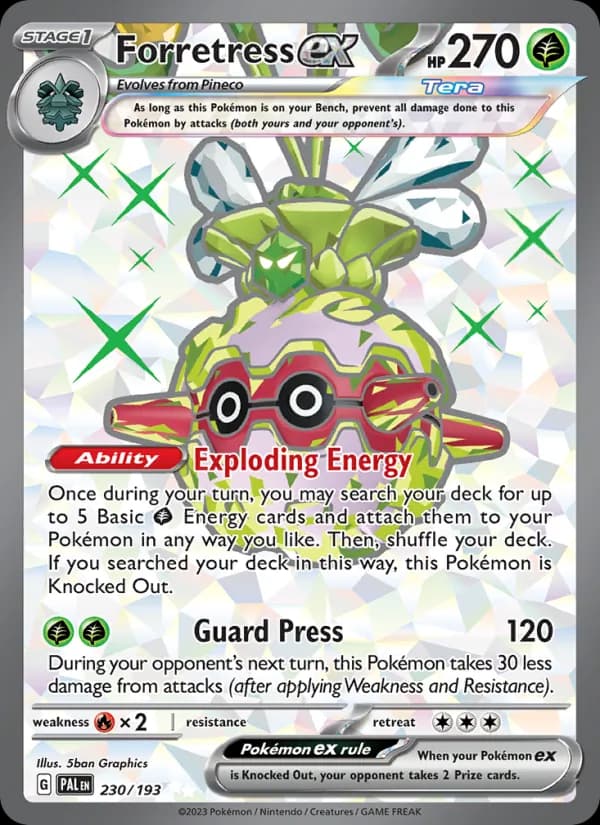 Forretress ex — Paldea Evolved, Ultra Rare