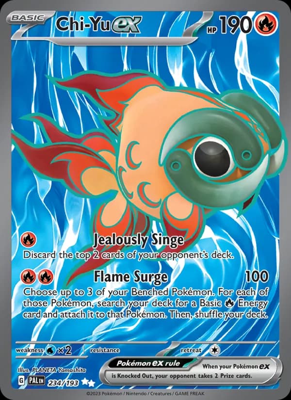Chi-Yu ex — Paldea Evolved, Ultra Rare