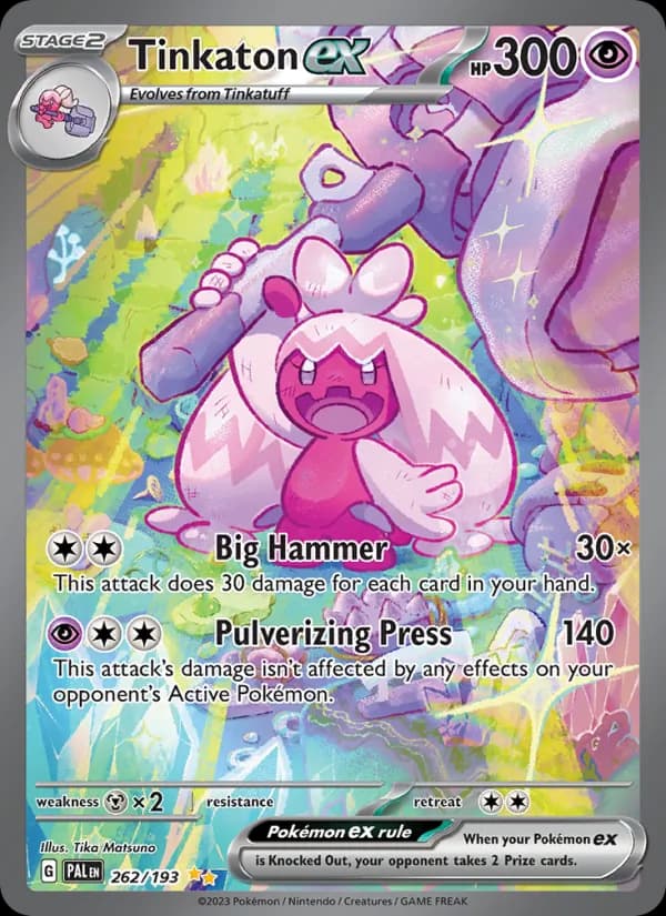 Tinkaton ex — Paldea Evolved, Special illustration rare