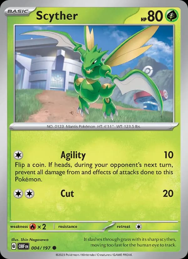 Scyther — Obsidian Flames, Common