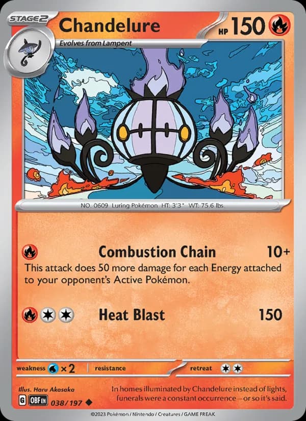 Chandelure — Obsidian Flames, Uncommon