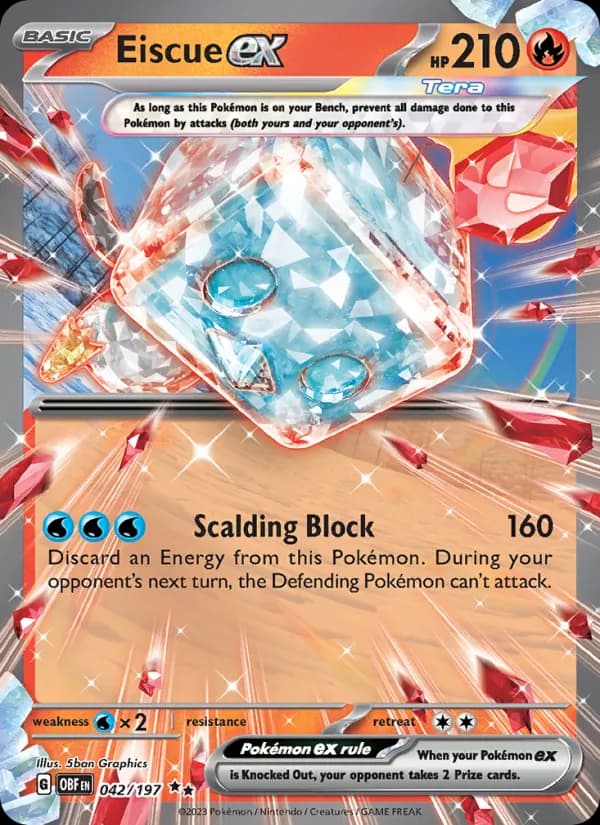 Eiscue ex — Obsidian Flames, Double rare