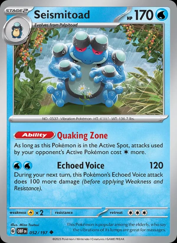 Seismitoad — Obsidian Flames, Uncommon