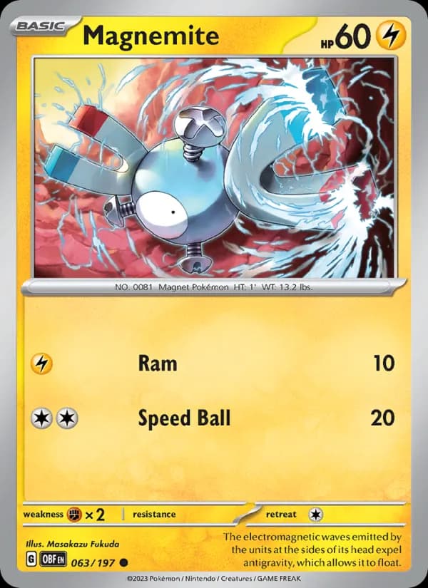 Magnemite — Obsidian Flames, Common