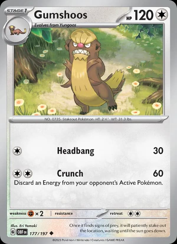 Gumshoos — Obsidian Flames, Uncommon