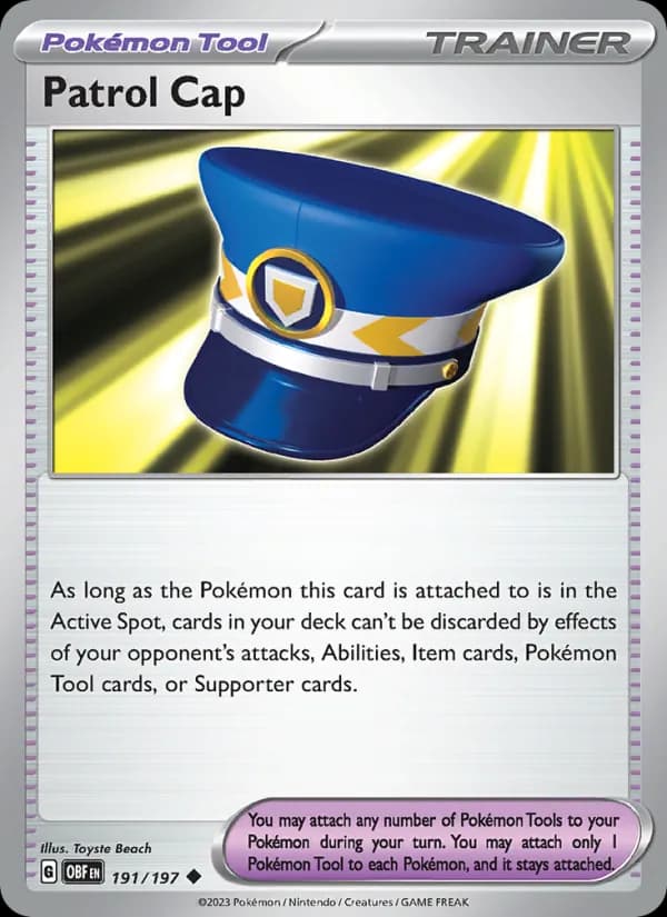 Patrol Cap — Obsidian Flames, Uncommon