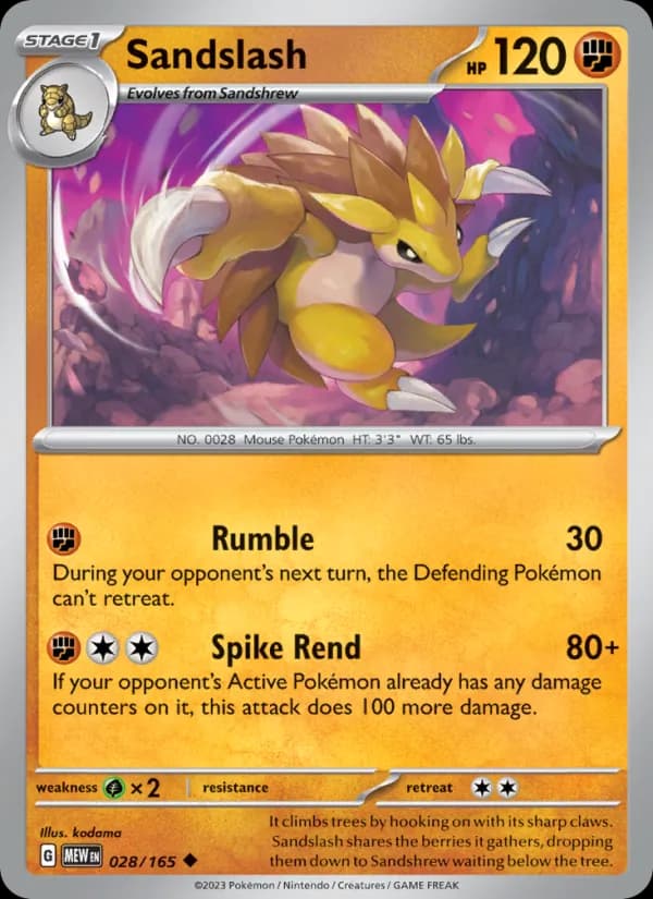 Sandslash — 151, Uncommon