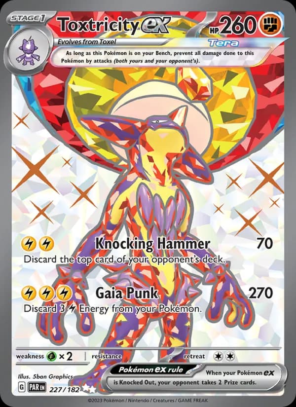 Toxtricity ex — Paradox Rift, Ultra Rare