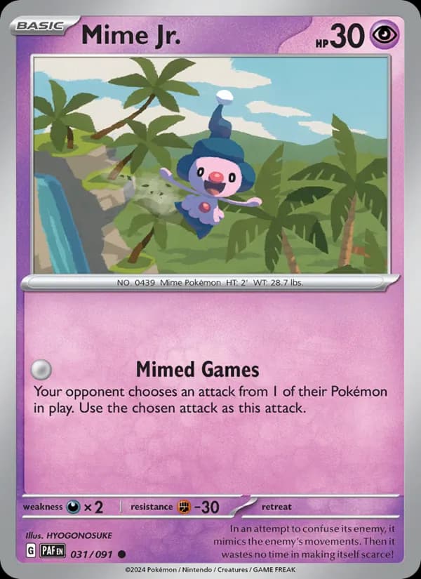 Mime Jr. — Paldean Fates, Common