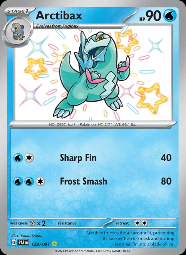 Arctibax — Paldean Fates, Shiny rare