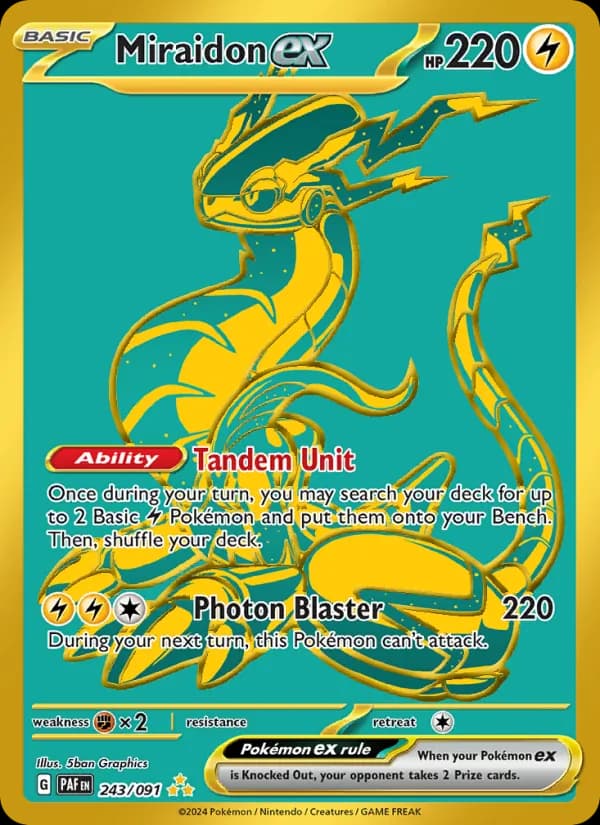 Miraidon ex — Paldean Fates, Hyper rare