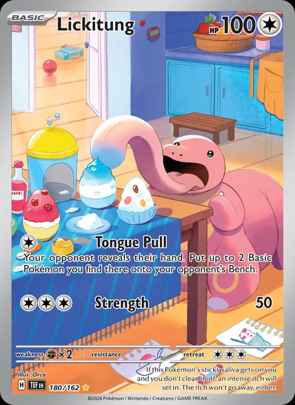 Lickitung — Temporal Forces, Illustration rare