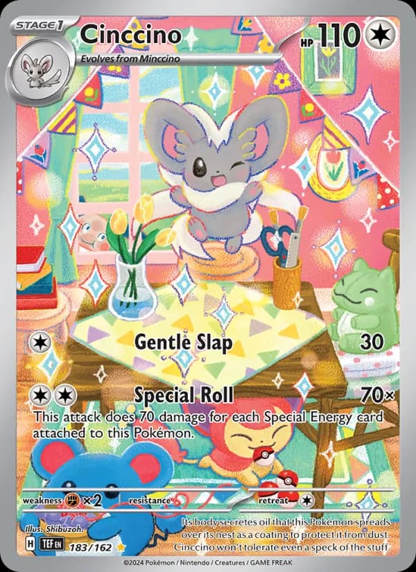 Cinccino — Temporal Forces, Illustration rare