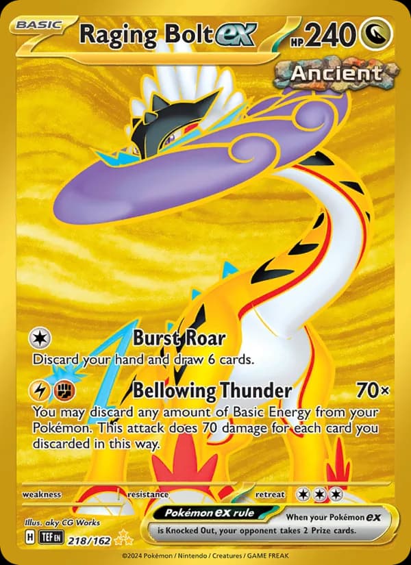 Raging Bolt ex — Temporal Forces, Hyper rare